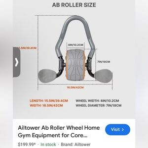 Ab roller exercise equipment